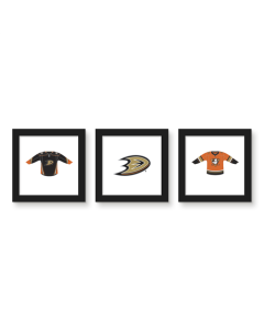 Gallery Pops NHL Anaheim Ducks - Jersey Wall Art Bundle (3-Pack)