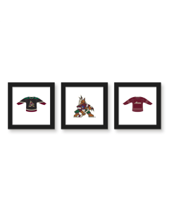 Gallery Pops NHL Arizona Coyotes - Jersey Wall Art Bundle (3-Pack)