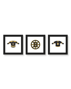 Gallery Pops NHL Boston Bruins - Jersey Wall Art Bundle (3-Pack)