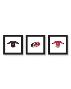 Gallery Pops NHL Carolina Hurricanes - Jersey Wall Art Bundle (3-Pack)