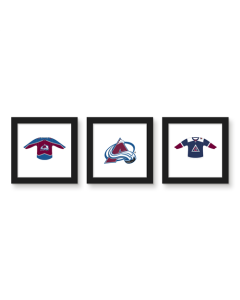 Gallery Pops NHL Colorado Avalanche - Jersey Wall Art Bundle (3-Pack)