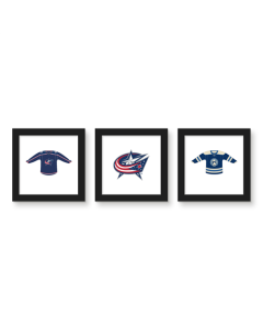 Gallery Pops NHL Columbus Blue Jackets - Jersey Wall Art Bundle (3-Pack)