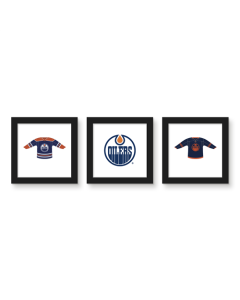 Gallery Pops NHL Edmonton Oilers - Jersey Wall Art Bundle (3-Pack)