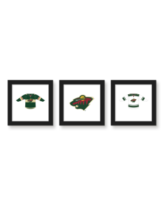 Gallery Pops NHL Minnesota Wild - Jersey Wall Art Bundle (3-Pack)
