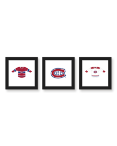 Gallery Pops NHL Montreal Canadiens - Jersey Wall Art Bundle (3-Pack)