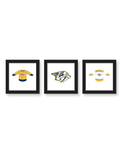 Gallery Pops NHL Nashville Predators - Jersey Wall Art Bundle (3-Pack)
