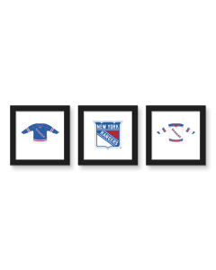Gallery Pops NHL New York Rangers - Jersey Wall Art Bundle (3-Pack)