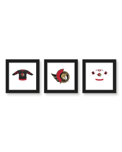 Gallery Pops NHL Ottawa Senators - Jersey Wall Art Bundle (3-Pack)