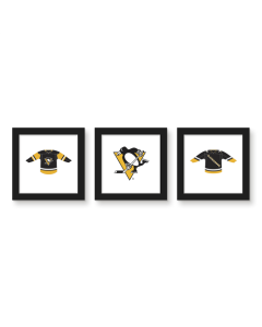 Gallery Pops NHL Pittsburgh Penguins - Jersey Wall Art Bundle (3-Pack)