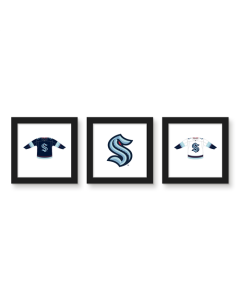 Gallery Pops NHL Seattle Kraken - Jersey Wall Art Bundle (3-Pack)