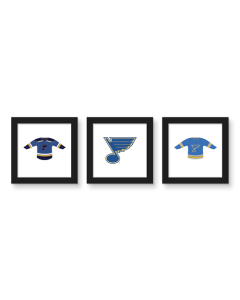 Gallery Pops NHL St. Louis Blues - Jersey Wall Art Bundle (3-Pack)