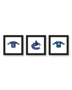 Gallery Pops NHL Vancouver Canucks - Jersey Wall Art Bundle (3-Pack)