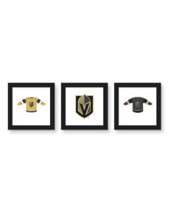 Gallery Pops NHL Vegas Golden Knights - Jersey Wall Art Bundle (3-Pack)