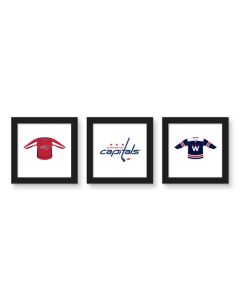Gallery Pops NHL Washington Capitals - Jersey Wall Art Bundle (3-Pack)