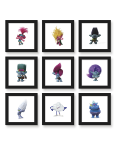 Gallery Pops Trolls Band Together - Character Wall Art Bundle (9-Pack)
