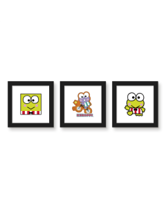 Gallery Pops Sanrio Hello Kitty - Keroppi Wall Art Bundle (3-Pack)
