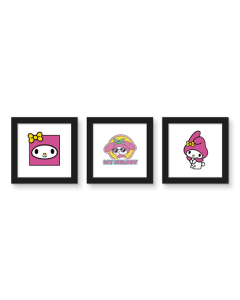 Gallery Pops Sanrio Hello Kitty - My Melody Wall Art Bundle (3-Pack)
