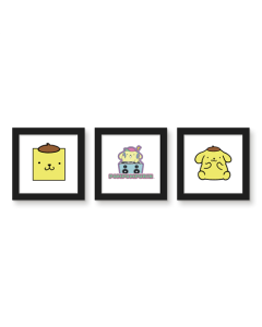 Gallery Pops Sanrio Hello Kitty - Pompompurin Wall Art Bundle (3-Pack)