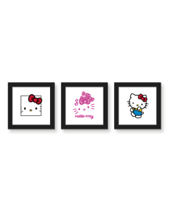 Gallery Pops Sanrio Hello Kitty - Kitty White Wall Art Bundle (3-Pack)