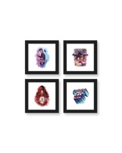 Gallery Pops Stranger Things 4 - Friends Neon Chills Wall Art Bundle (4-Pack)