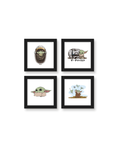 Gallery Pops The Mandalorian - Grogu Manga Wall Art Bundle (4-Pack)