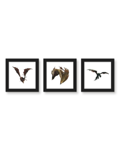 Gallery Pops House of the Dragon: Season 2 - Dragons Wall Art Bundle (3-Pack)