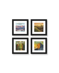 Gallery Pops Lantern Press - California National Parks Wall Art Bundle (4-Pack)