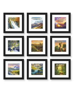 Gallery Pops Lantern Press - Top US National Parks Wall Art Bundle (9-Pack)