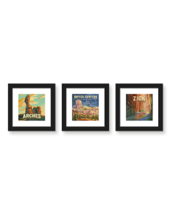 Gallery Pops Lantern Press - Utah National Parks Wall Art Bundle (3-Pack)
