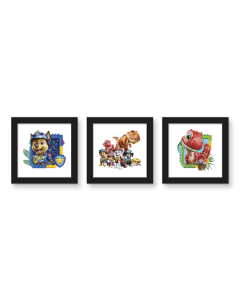 Gallery Pops® PAW Patrol: The Dino Movie (2026) Wall Art Wall Art Bundle (3-Pack)