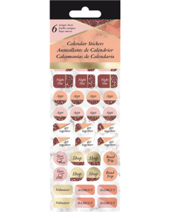 Marble Calendar Stickers