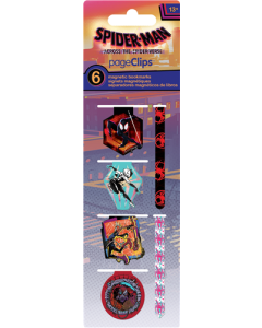 Marvel Spider-Man: Across the Spider-Verse Magnetic Page Clips (6-Pack)