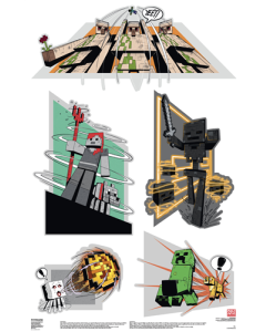 Minecraft - Caved In RoomScapes Oversized Wall Decal (22'' x 34'')