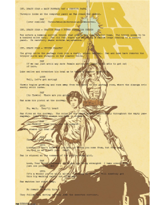 24X36 Star Wars: Saga - Luke and Leia Text