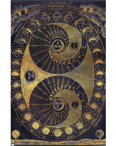 Tina Lavoie - Golden Elements Of The Moon Astronomy Chart