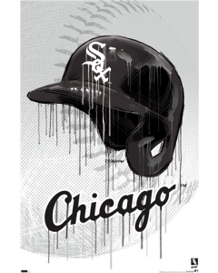 Chicago White Sox - Kit Banner Da Parete 30,5x76,2 Cm Con Adesivi E Puntine - 4