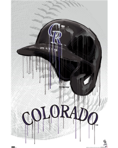 MLB Colorado Rockies - Drip Helmet 22