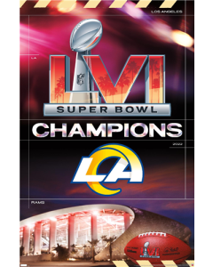 NFL Los Angeles Rams - Commemorative Super Bowl LVI Champions Team Logo