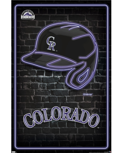 MLB Colorado Rockies - Neon Helmet 23