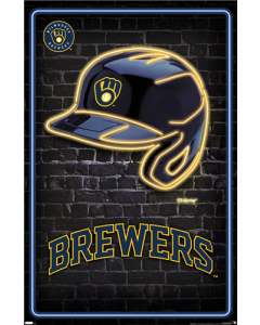 MLB Milwaukee Brewers - Neon Helmet 23