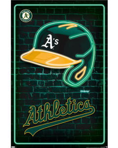 MLB Oakland Athletics - Neon Helmet 23