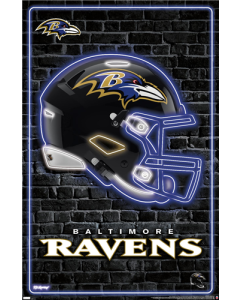 NFL Baltimore Ravens - Neon Helmet 23