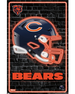 NFL Chicago Bears - Neon Helmet 23