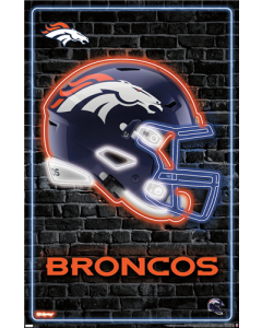 NFL Denver Broncos - Neon Helmet 23