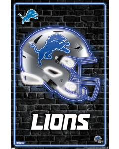 NFL Detroit Lions - Neon Helmet 23