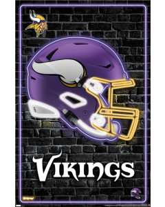 NFL Minnesota Vikings - Neon Helmet 23