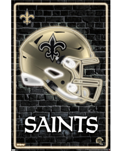 NFL New Orleans Saints - Neon Helmet 23