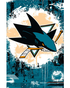 NHL San Jose Sharks - Maximalist Logo 23