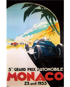 Vintage Apple Collection - Grandprix Automobile Monaco 1933