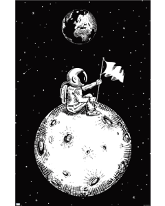 Lonely Spaceman Looks To Earth